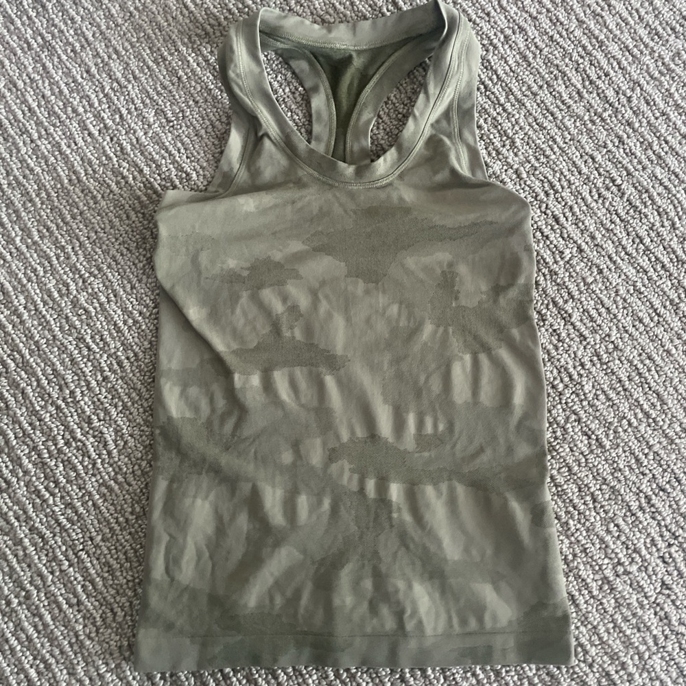 Athleta Olive Green Women's Tank Top